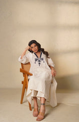Kurti and Pant with Thread Embroidery