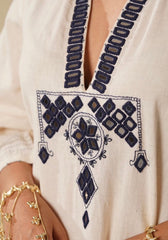 Kurti and Pant with Thread Embroidery