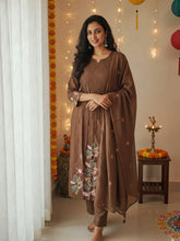 Beautiful Cotton Embroidered Suit Set