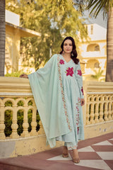HEAVY COTTON BUTTI KURTA SETS