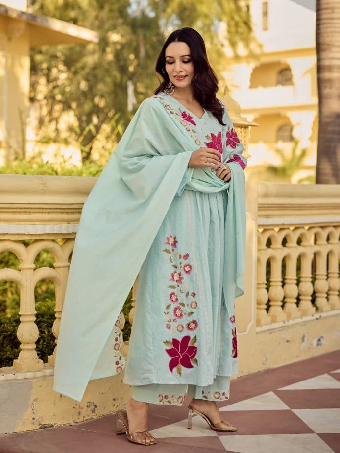 HEAVY COTTON BUTTI KURTA SETS