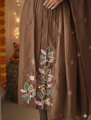 Beautiful Cotton Embroidered Suit Set