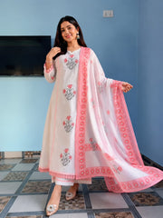 Premium Heavy Rich Dhabu Cotton Aline Suit