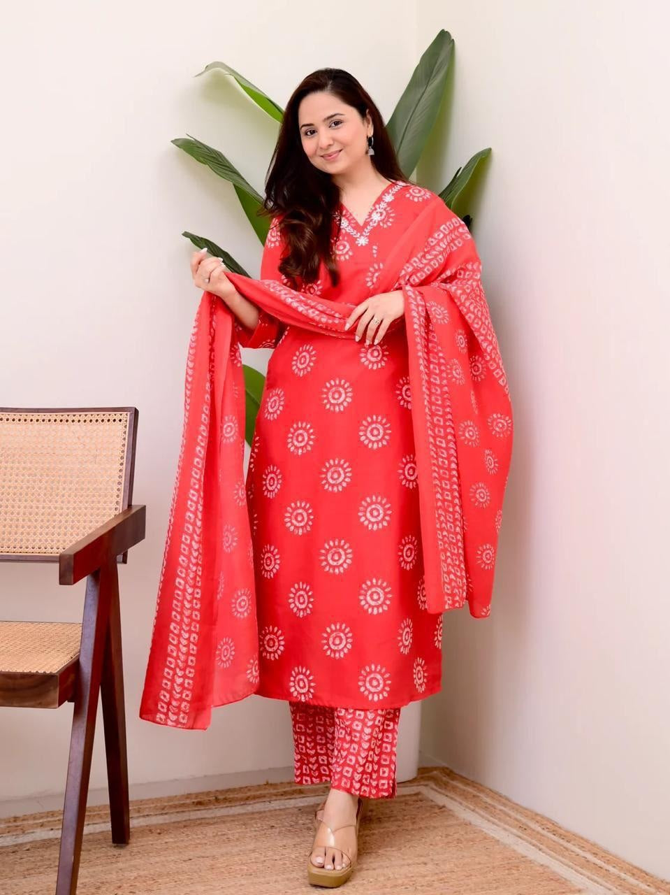 Floral Print kurta set