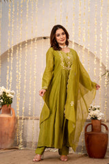 CHANDERI SILK KURTA SETS