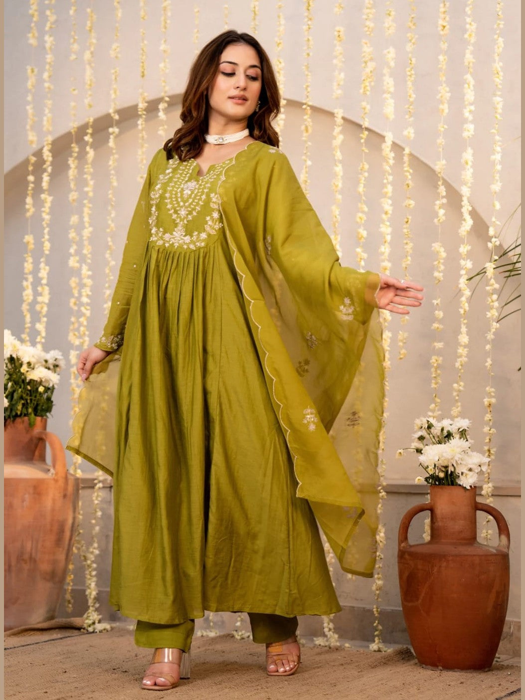 CHANDERI SILK KURTA SETS
